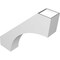 Ekena Millwork 6-in. W x 28-in. D x 28-in. H Westlake Architectural Grade PVC Knee Brace BRCP06X28X28WTL - alternate 3
